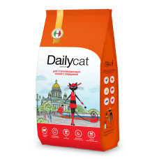 Dailycat casual - Корм для стерилизованных кошек с говядиной