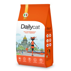 Dailycat casual - Корм для стерилизованных кошек с индейкой