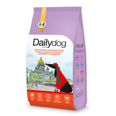 Dailydog casual - Корм для пожилых собак всех пород и собак склонных к полноте с индейкой и говядиной