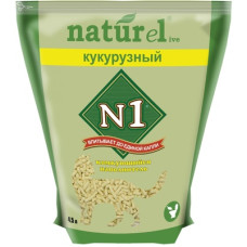 N1 - Комкующийся наполнитель Naturel Кукурузный 4,5л