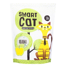 Smart Cat - Силикагелевый наполнитель с ароматом яблока 3,8л