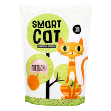 Smart Cat - Силикагелевый наполнитель с ароматом апельсина 3,8л