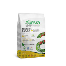 Alleva Holistic - Корм для кошек с курицей и уткой, алоэ вера и женьшенем 