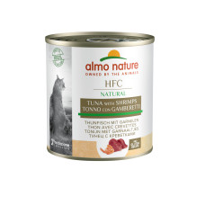 Almo Nature - Консервы для кошек с тунцом и креветками, 12штx280гр