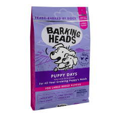 Barking Heads - Корм для щенков крупных пород, с курицей, лососем и рисом, "Щенячьи деньки" (puppy days for large dogs)