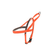 Ferribiella - Светящаяся силиконовая шлейка, оранжевая 2X58-76 см (PETTORINA NORVEGESE FUN FLAT 2X58-76CM) 