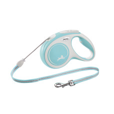 Flexi - Рулетка для собак до 20кг, трос 5м, Comfort голубая