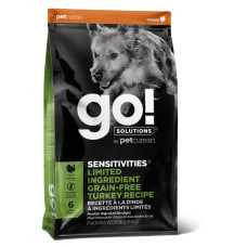 GO! - Корм для щенков и собак с чувствительным пищеварением, с индейкой, беззерновой (SENSITIVITIES)