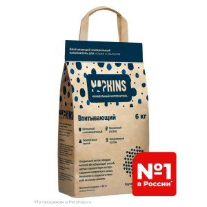 Napkins - Впитывающий наполнитель крупная фракция 6кг