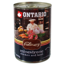 Ontario - Консервы для собак "минестроне с курицей и ягненком"