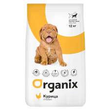 Organix - Корм для щенков крупных пород, с курицей (puppy large breed chicken)