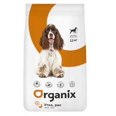 Organix - Корм для собак, контроль веса, с уткой и рисом (weight control adult dogs duck and rice)