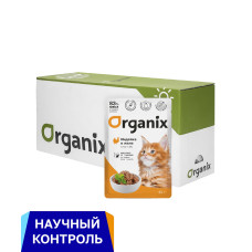 Organix - Паучи для котят, индейка в желе, 24шт x 85гр