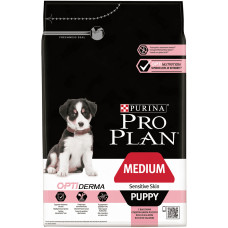 Purina Pro Plan - Корм для щенков с чувств. кожей с лососем и рисом