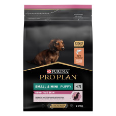 Purina Pro Plan - Корм для щенков малых и карликовых пород с чуствительной кожей: лосось и рис