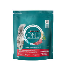 Purina ONE - Корм для стерилизованных кошек с говядиной и пшеницей