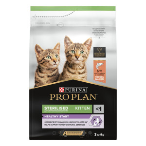 Purina Pro Plan - Корм для кастрированных и стерилизованных котят с лососем (sterilised kitten salmon optistart)