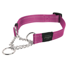 Rogz - Полуудавка строгая "Utility", М (26-40 см), ширина 1,6 см, розовый (OBEDIENCE HALF CHECK COLLAR) HC11K