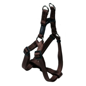 Шлейка разъемная "Utility", XL (67-103см), ширина 2,5 см, шоколадный (STEP IN HARNESS)