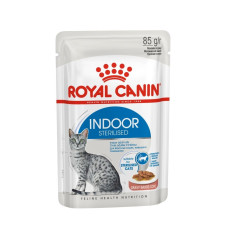 Royal Canin - Кусочки в соусе для домашних кошек 1-7 лет (indoor sterilised gravy)