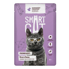 Smart Cat - Паучи для кошек и котят, кусочки кролика в нежном соусе, 1шт