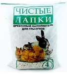 Чистые лапки - Наполнитель для грызунов, 4л